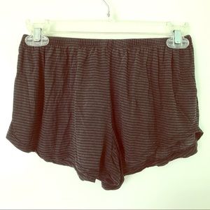 Brandy Melville Soft Striped Shorts