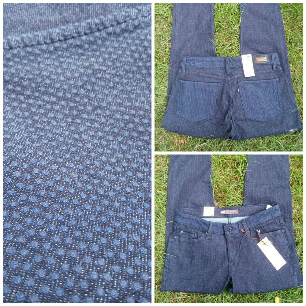 NWT Levi 524 Too Superlow Dot Jean Jegging Jeans