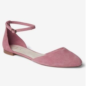 Gap ankle strap flats size 7 pink rose NEVER WORN