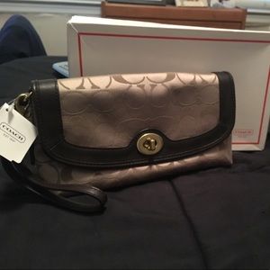Coach Campbell Signature Wristlet