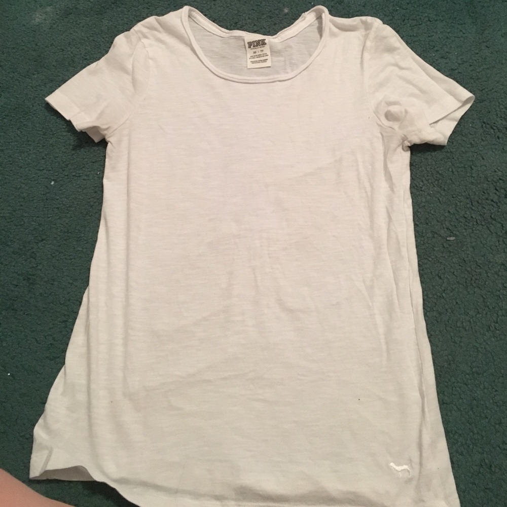 VS PINK White Short Sleeve