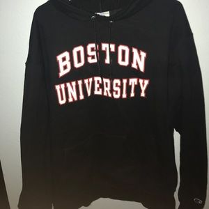 Boston University Black Men's Hoodie