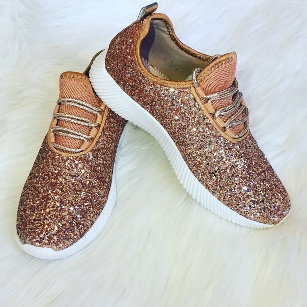 Rose gold Glitter bomb sneakers - Picture 4 of 7