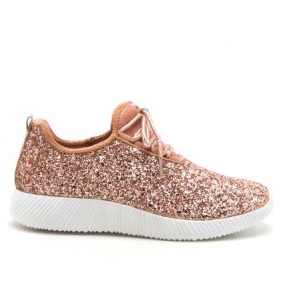 Rose gold Glitter bomb sneakers - Picture 3 of 7
