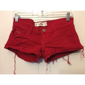 Women's Red Hollister Shorts