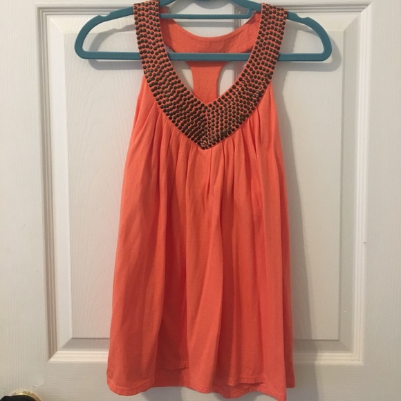 Victoria's Secret Tops - ✨orange studded racerback top✨Bra top