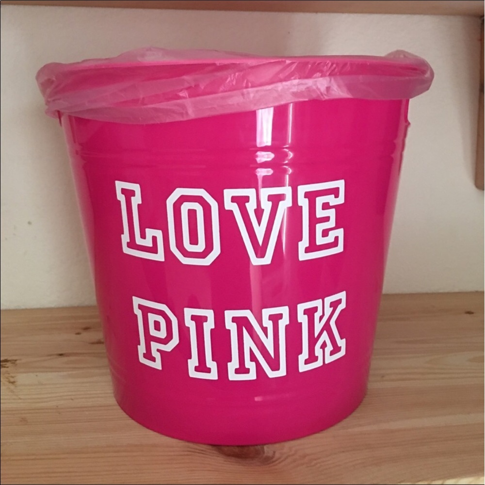 Victoria's Secret Love Pink trash can