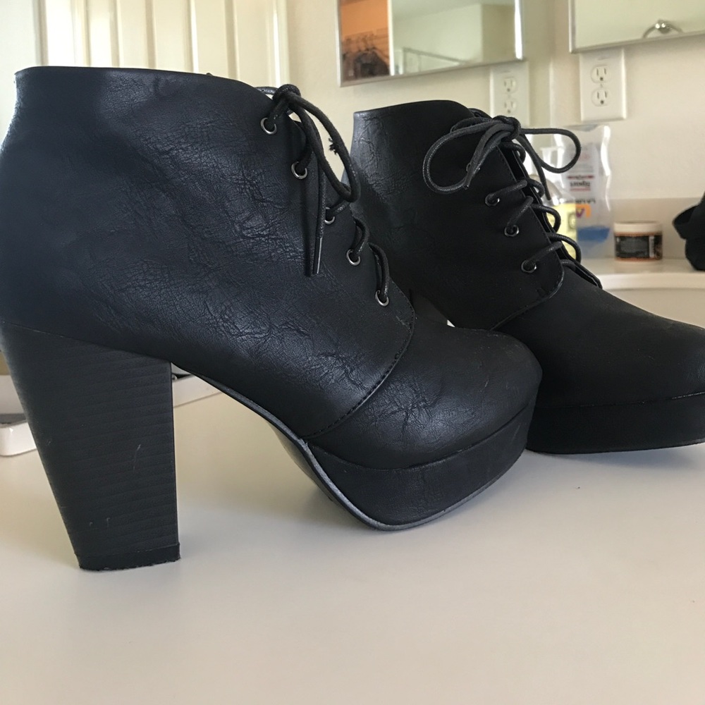 Lace up Oxford Heels