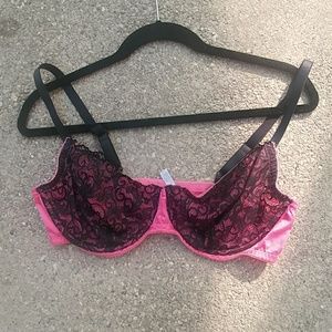 Underwire no padding lace bra