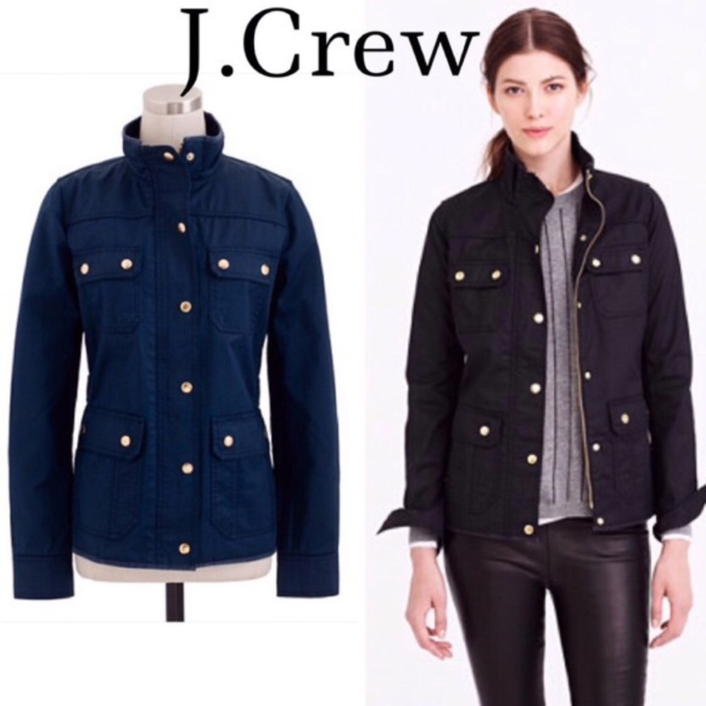 J crew Navy Downtown field jacket
