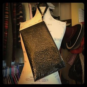 Black Shiny Oversized Clutch