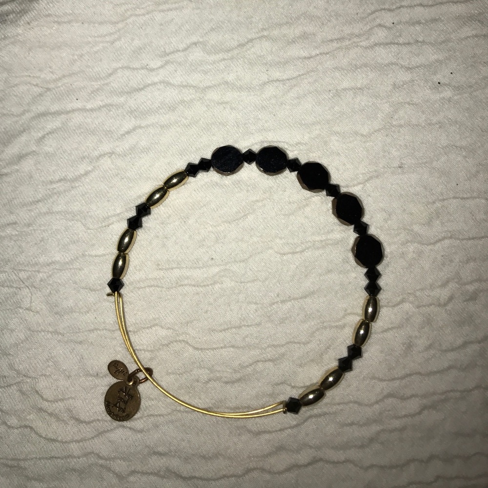 Black and gold alex and Ani
