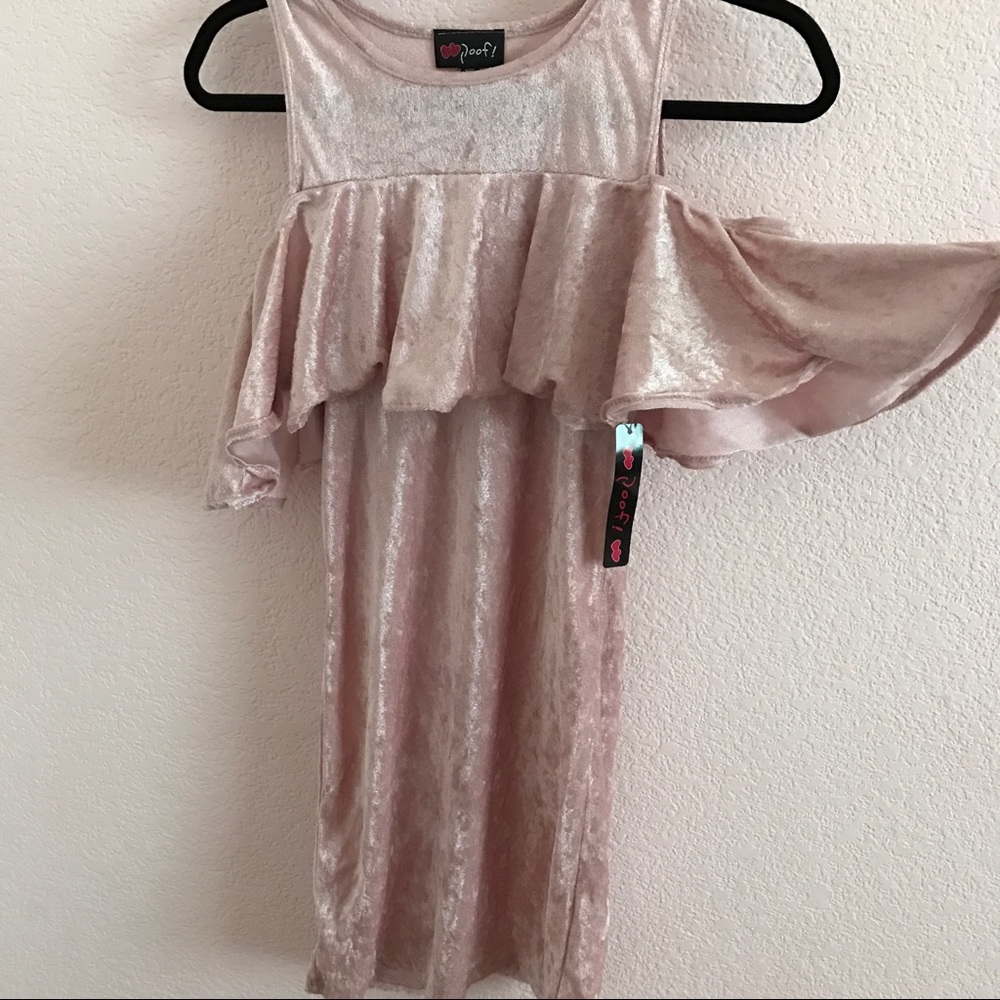 🔥SALE🔥Poof! Velvet Cold Shoulder Bodycon Dress