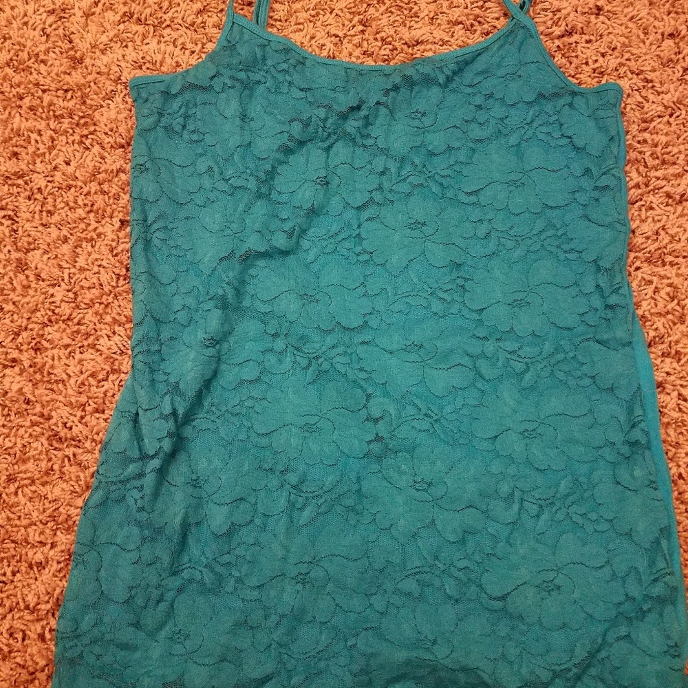 Aqua blue cami