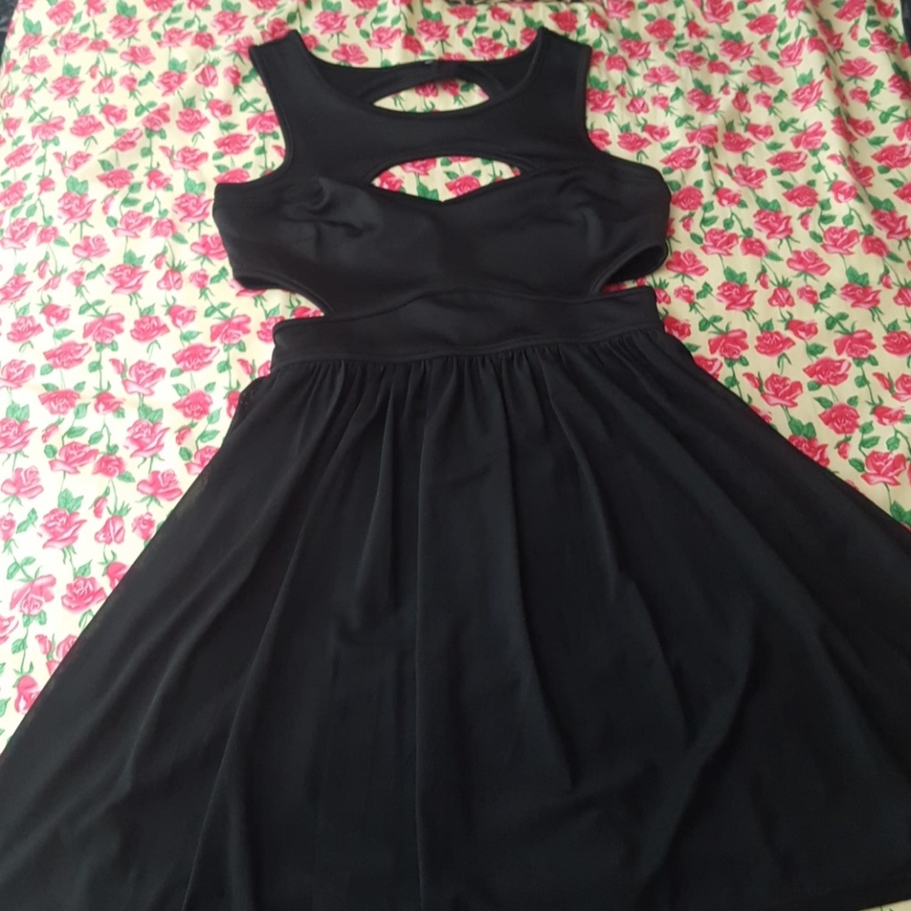 Black cutout dress