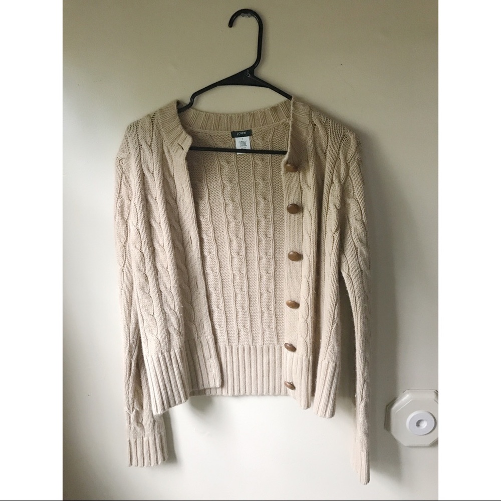 J. Crew Tan Cardigan Sweater