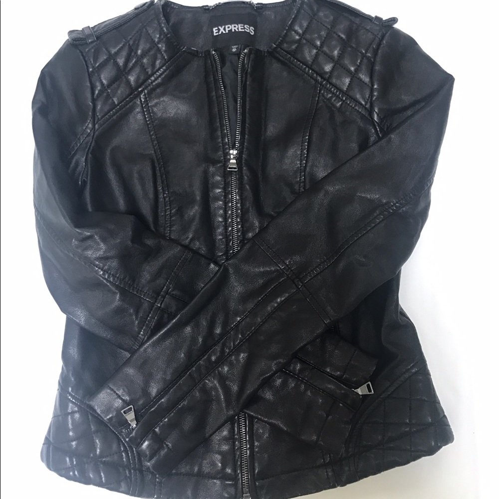 Express leather jacket size XS