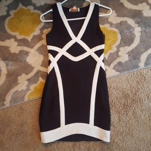 NWT Keepsake Navy Bodicon Dress