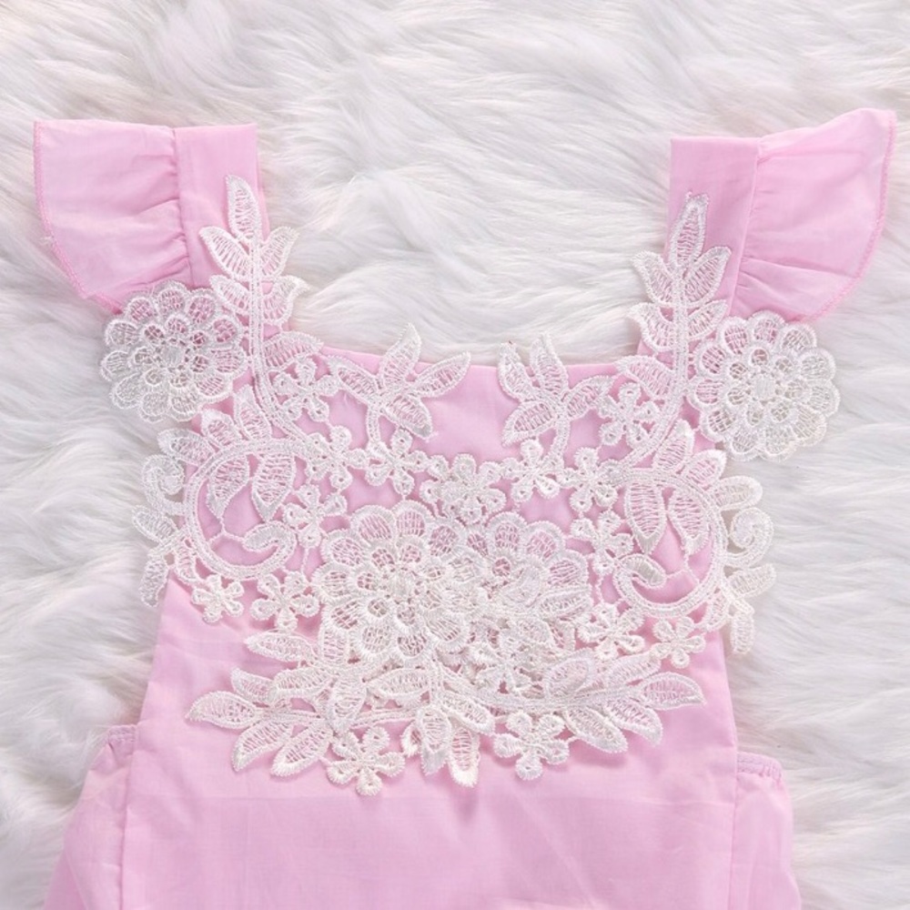 NWT Pink Lace Bubble & Headband Set - Picture 2 of 4