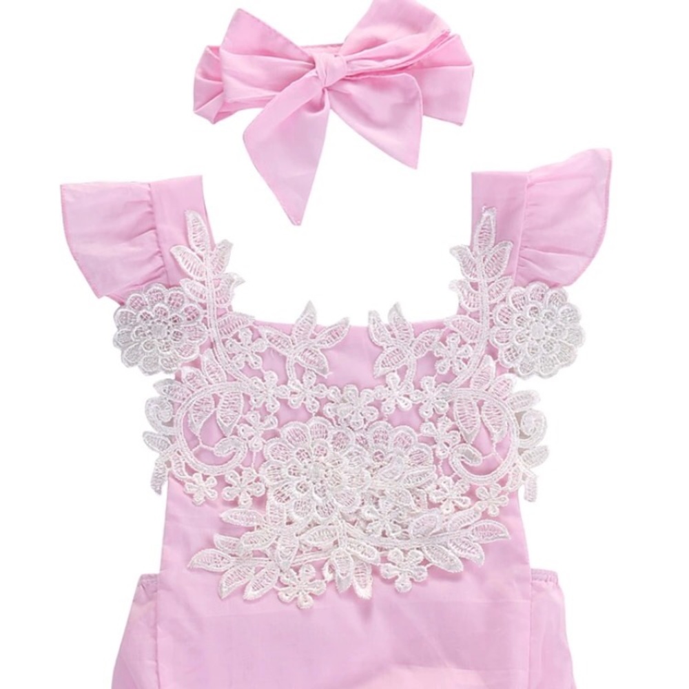 NWT Pink Lace Bubble & Headband Set - Picture 4 of 4
