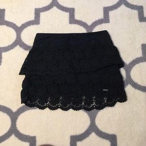 Lace mini skirt