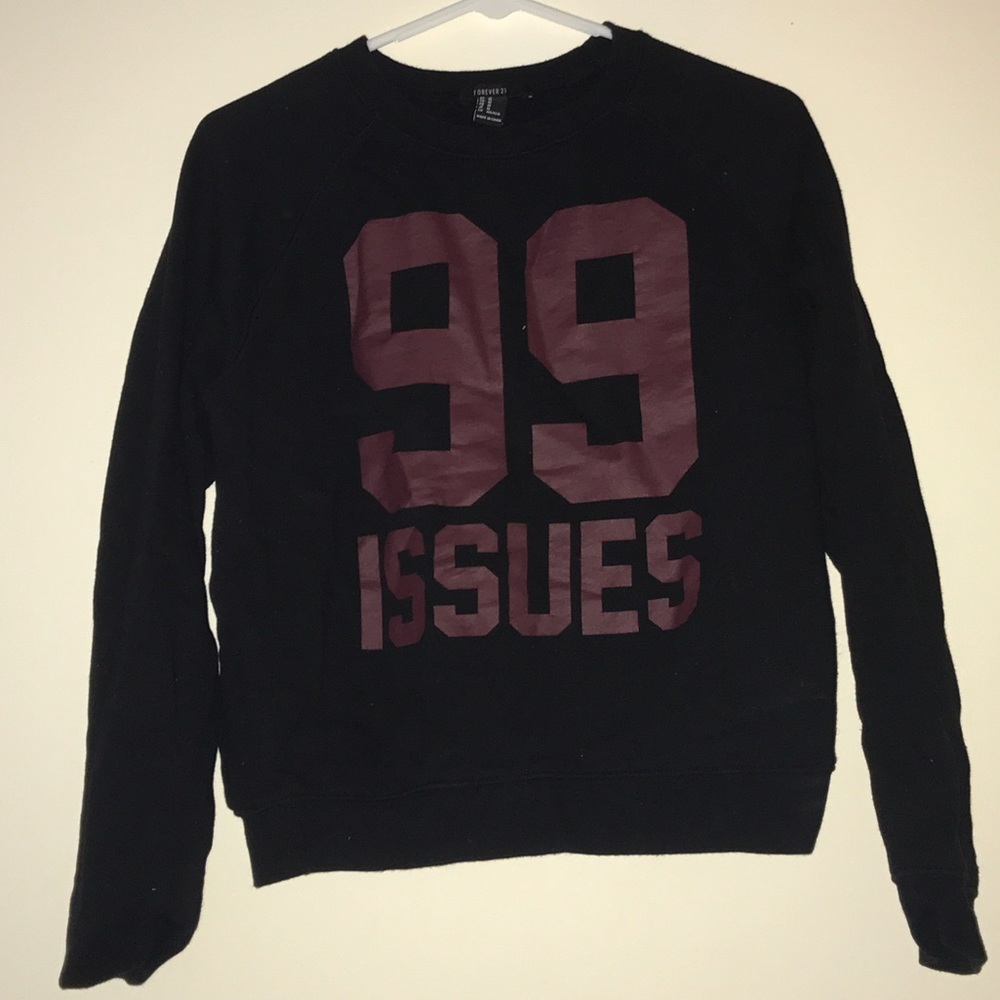 forever 21 "99 issues" sweater
