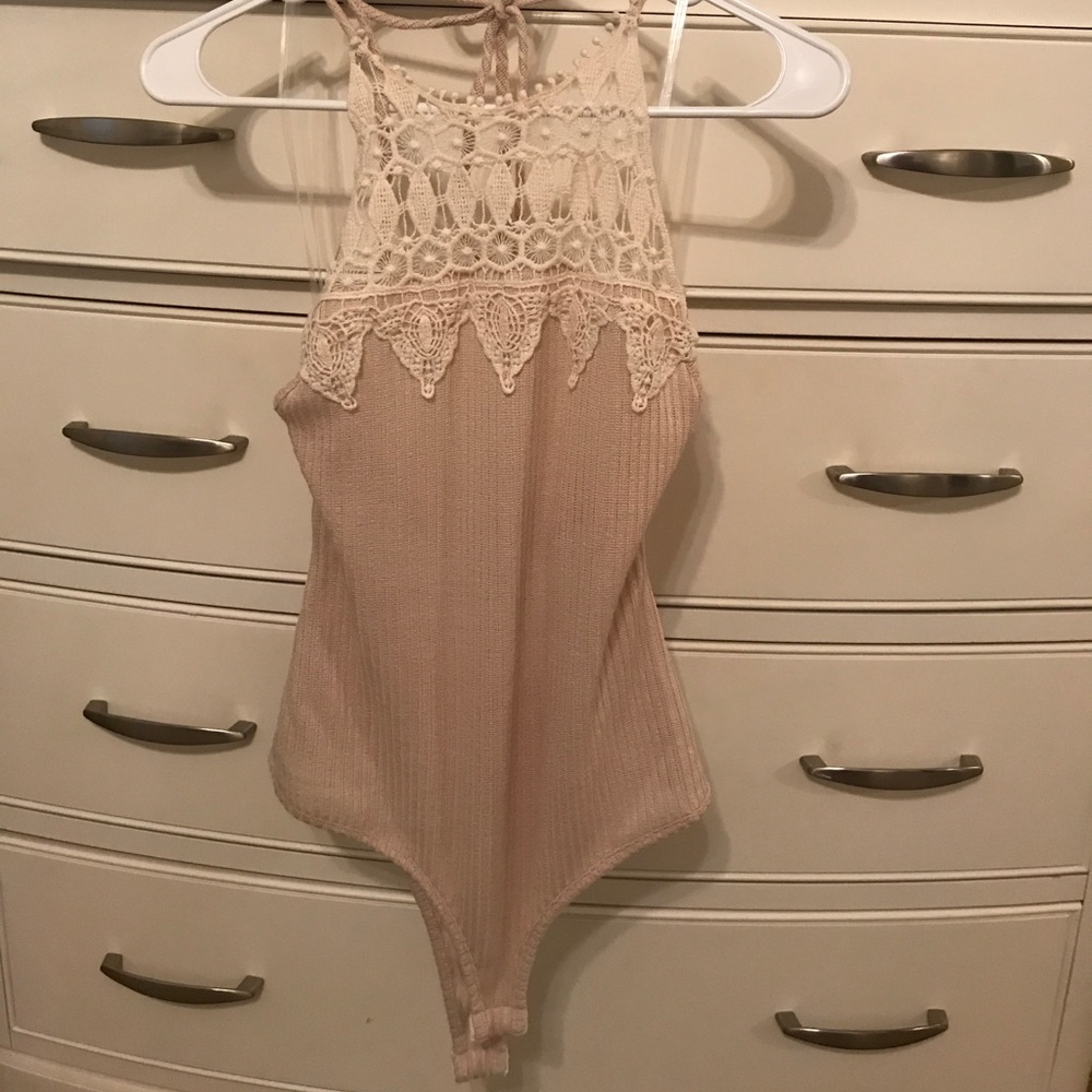 Lacey Beige Bodysuit