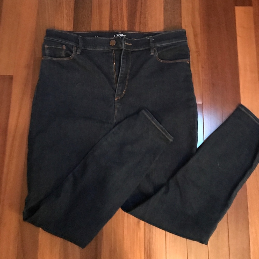 The Loft high rise skinny ankle.