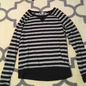 Black striped shirt