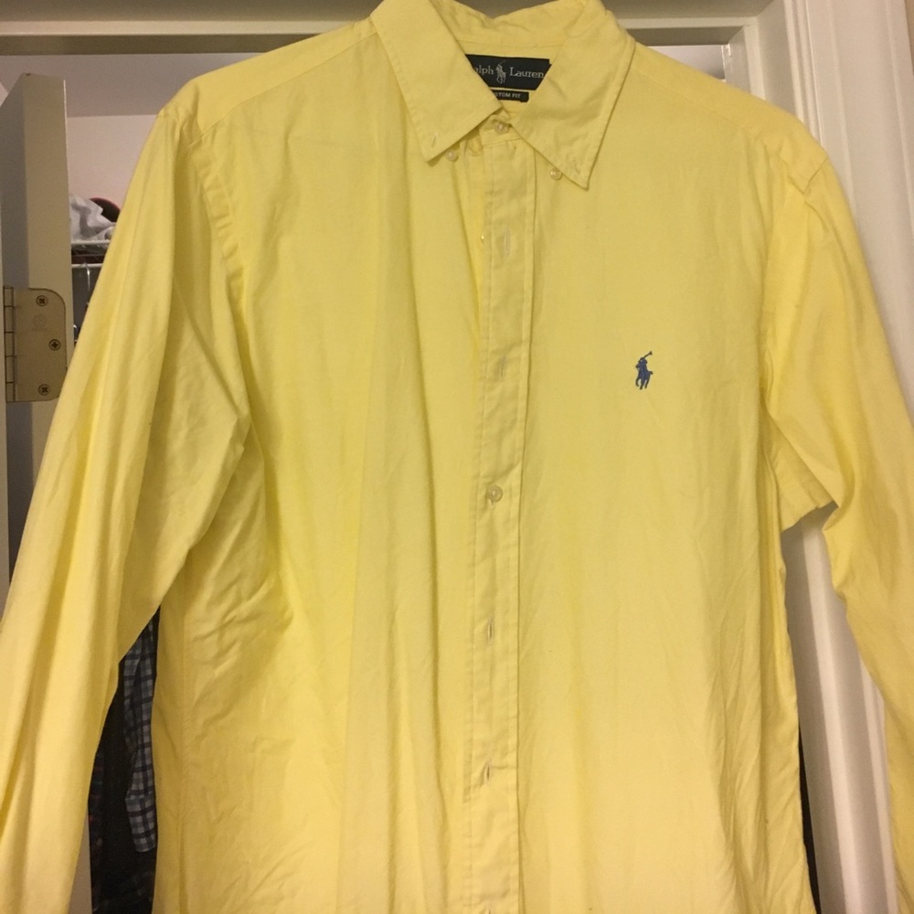 (3) men's Ralph Lauren oxford shirts, like new