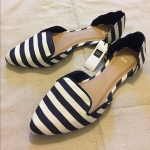 Navy and White Striped Gap Flats