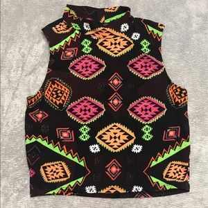 Rue 21 aztec cropped halter top