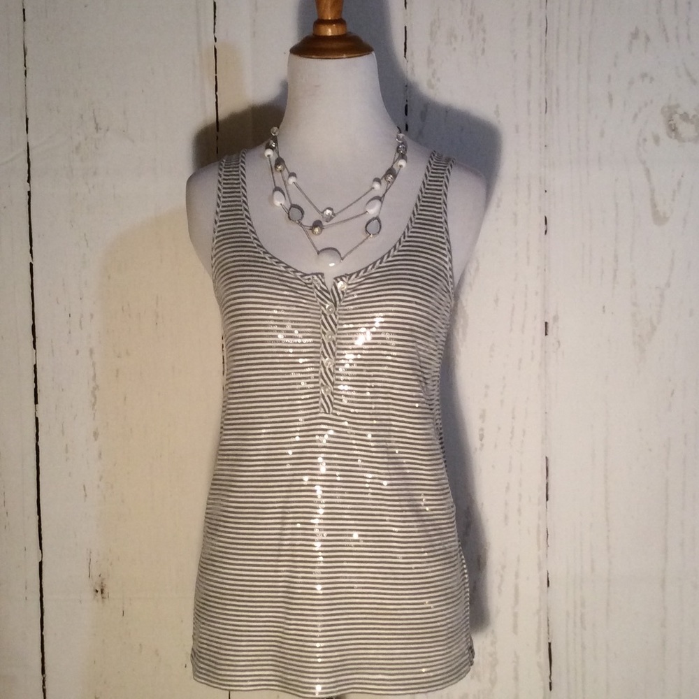 J.Crew sequined tank top