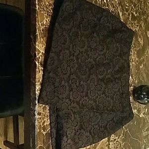 Madewell - Lace asymmetrical mini skirt in Navy