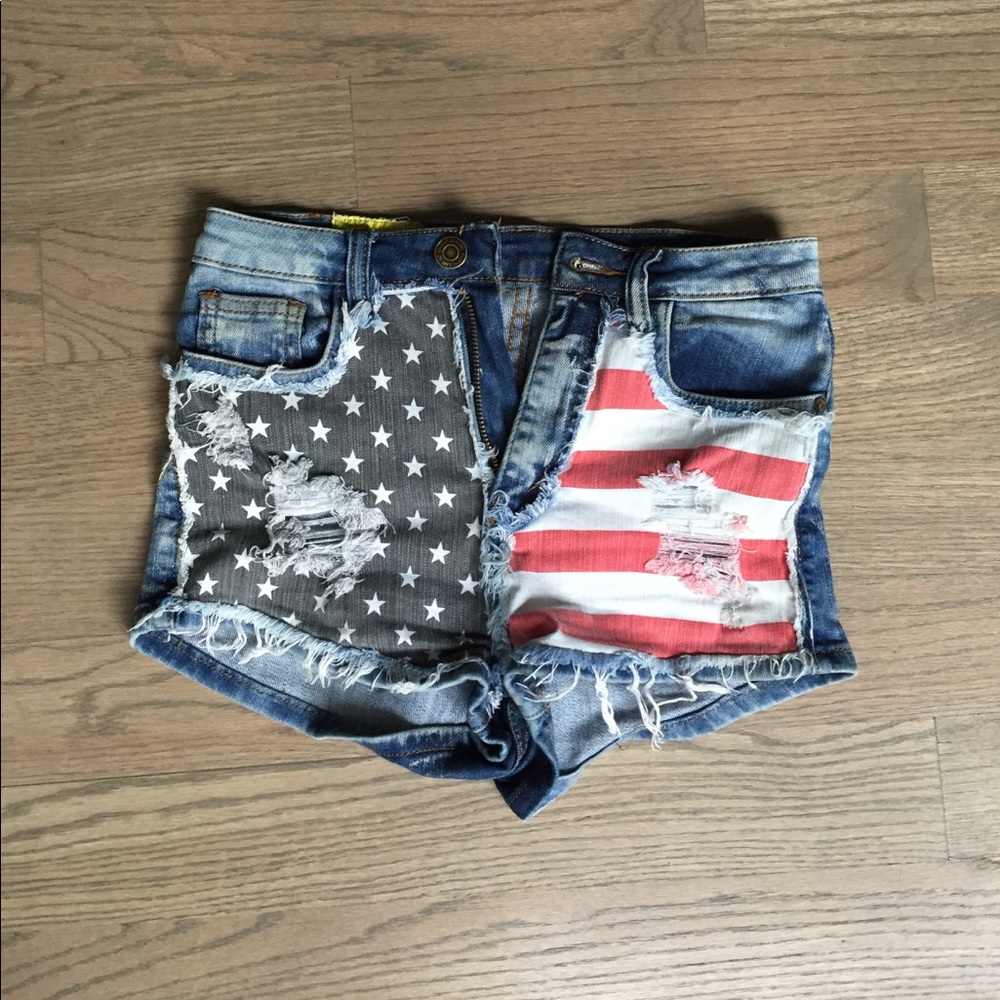Denim shorts