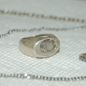 Silver beach ring