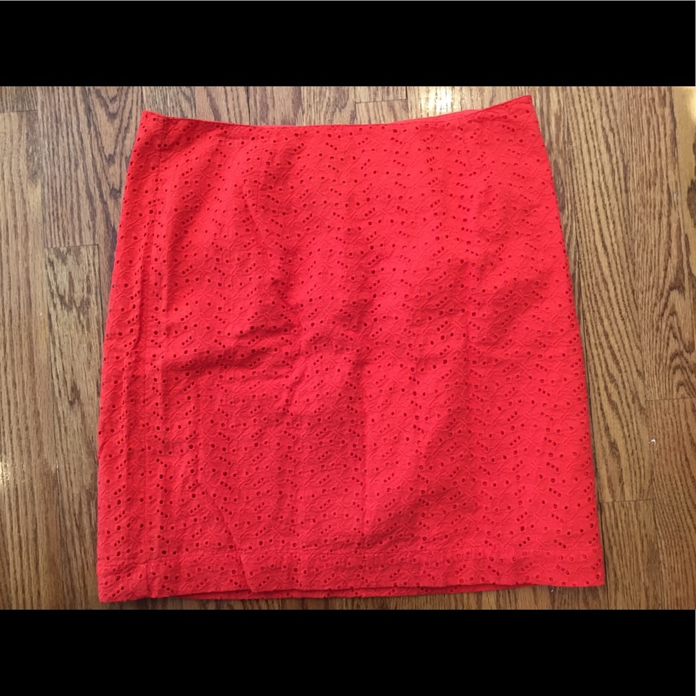 Eyelet Skirt 12p/14p/18 LL BEAN - Cute!