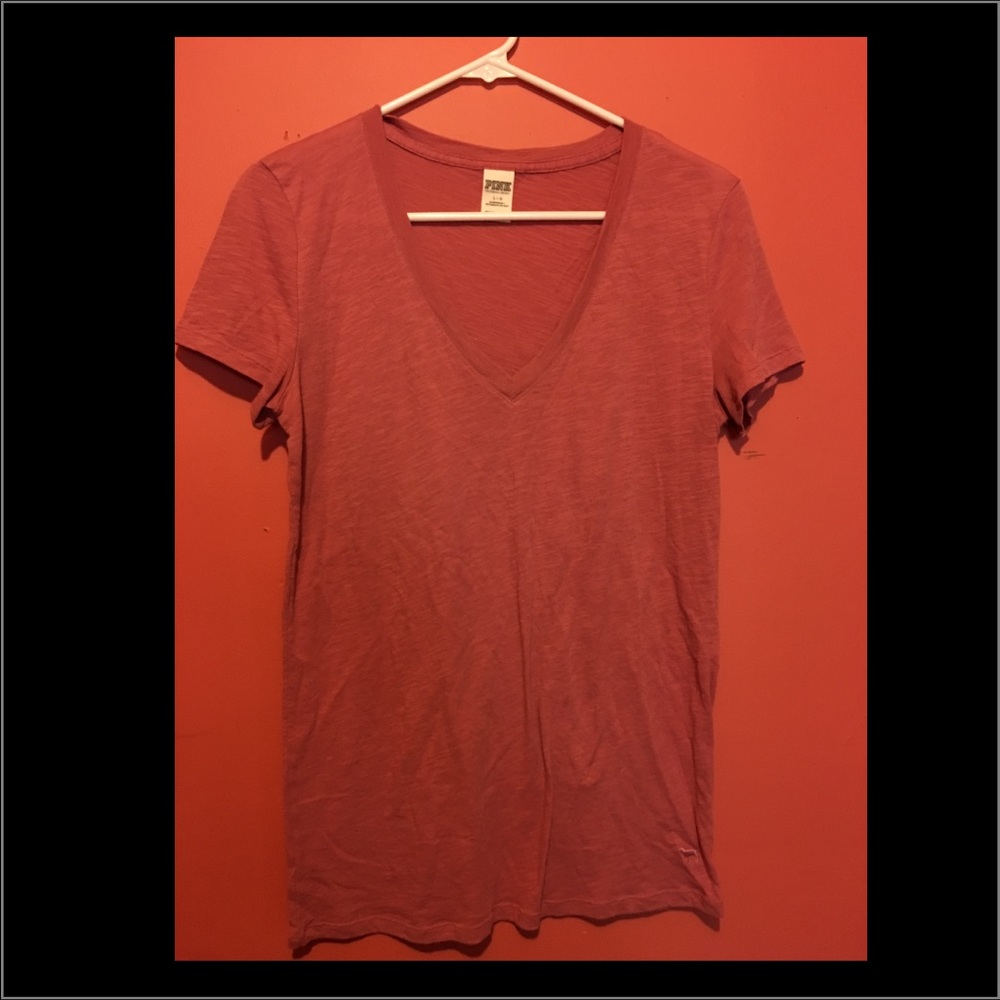 Pink v neck tshirt