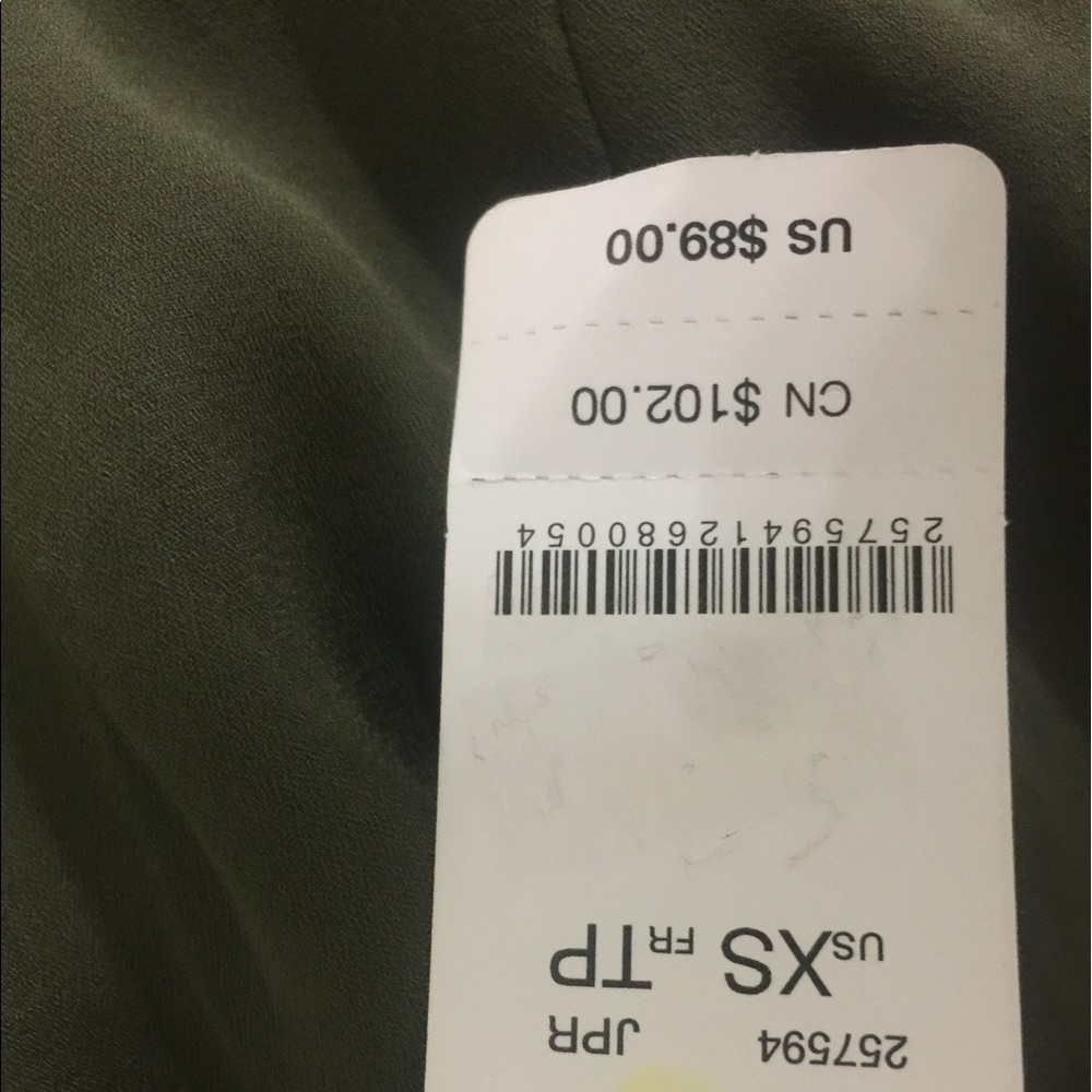 Reserved for trade. Olive maxi dress with slits