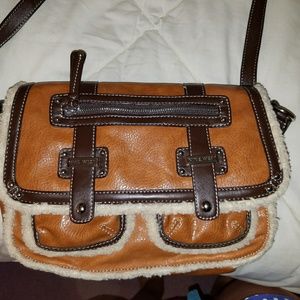 Nine West leather satchel bag