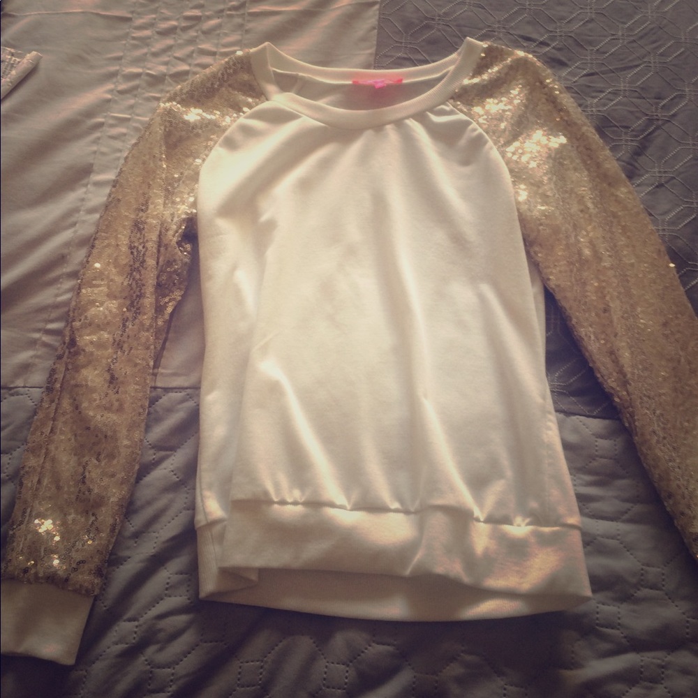 Sparkle white blouse