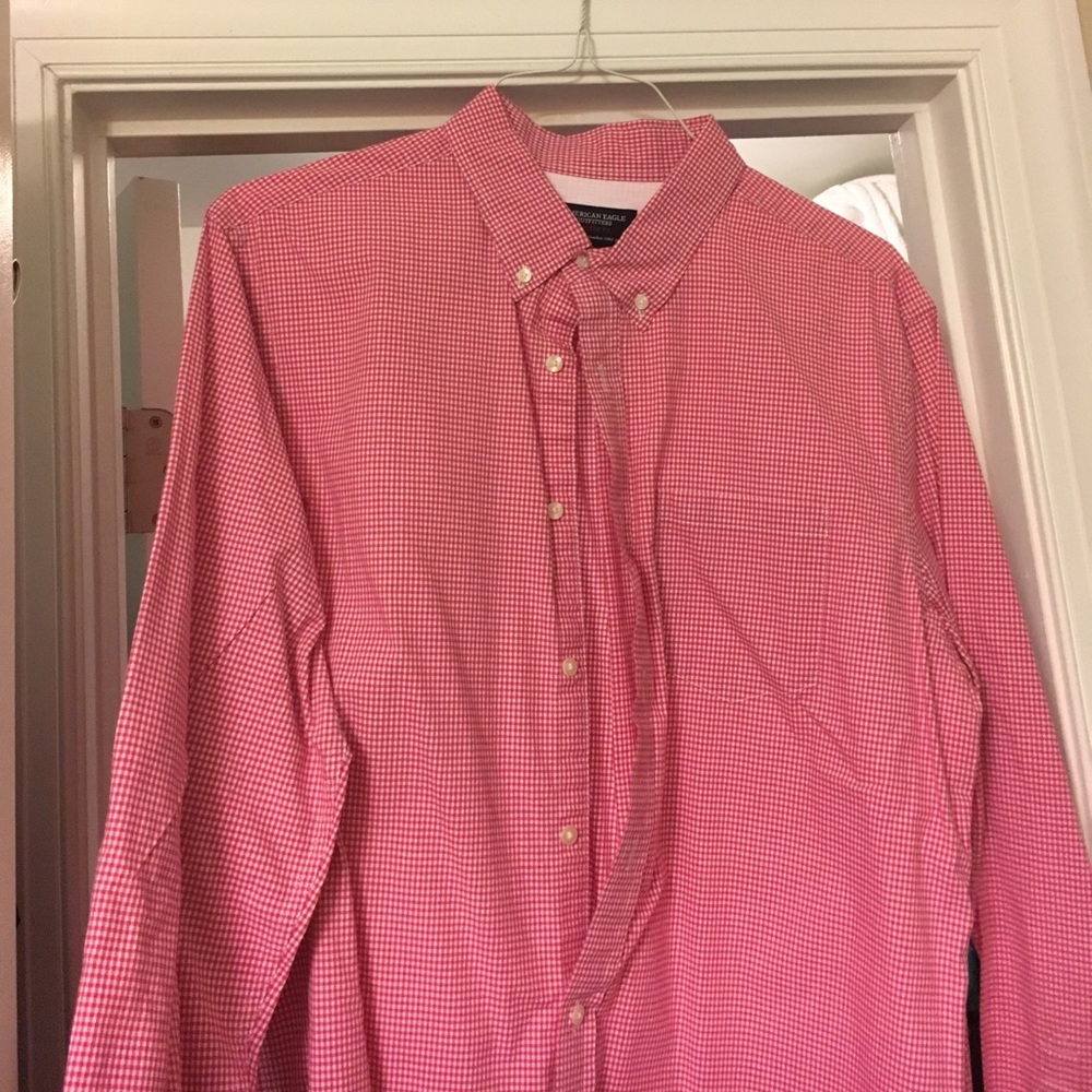 (2) American eagle oxford shirts size XL