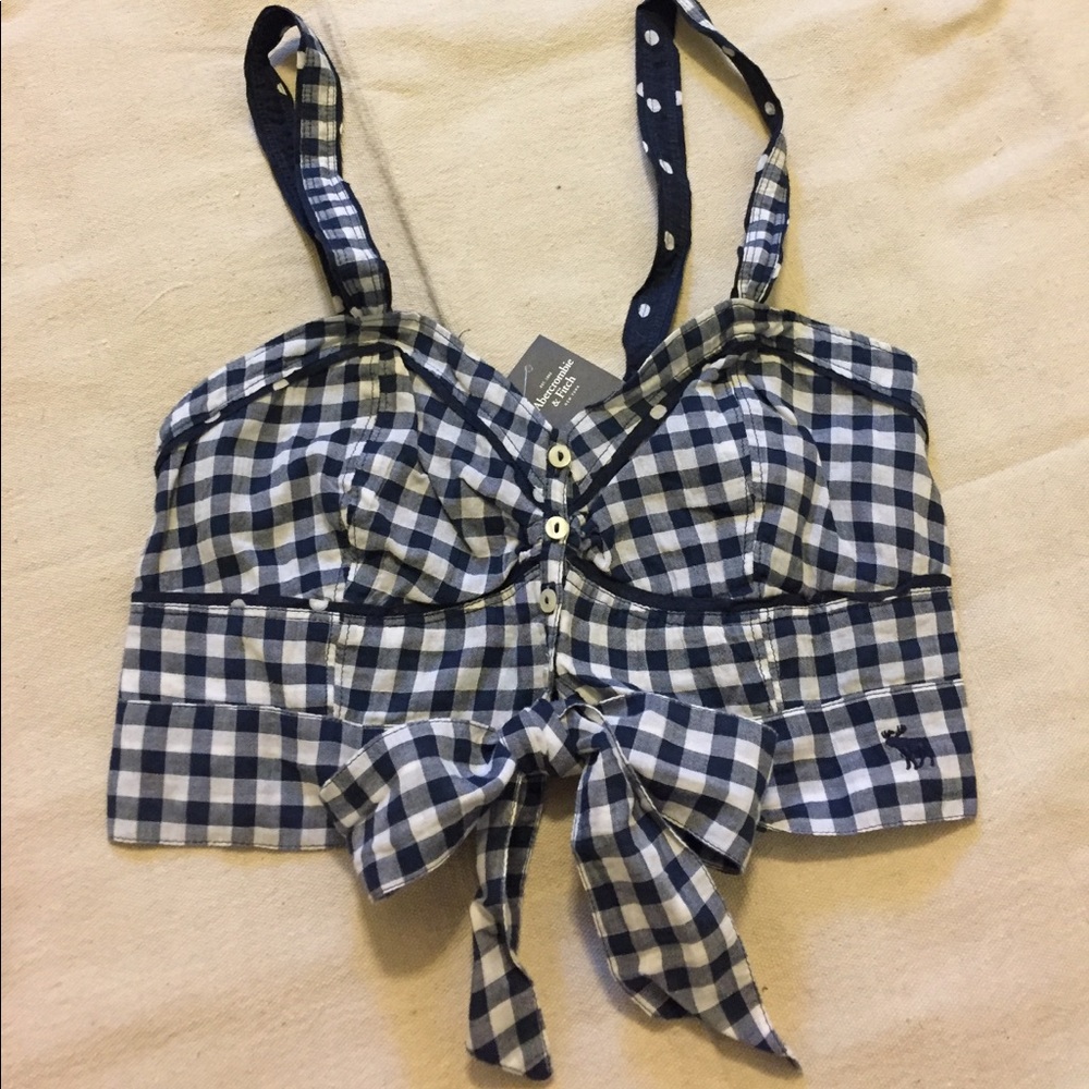 Abercrombie & Fitch Gingham Crop Top