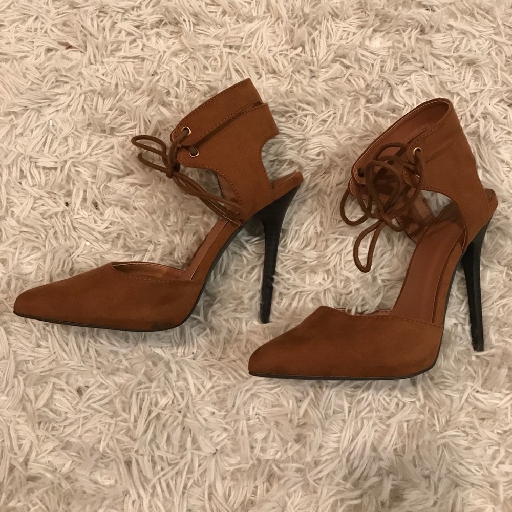 Suede heels