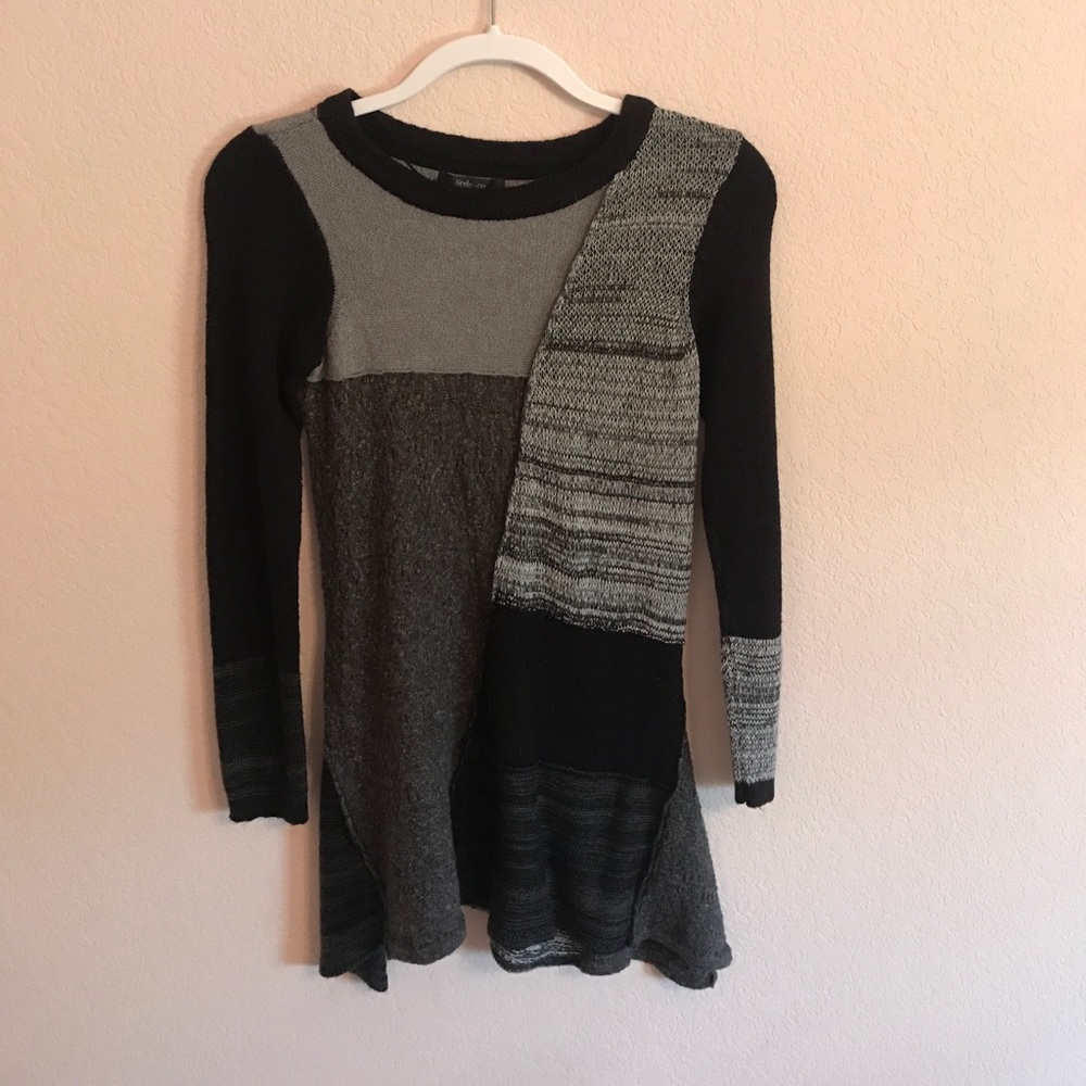Long knit sweater