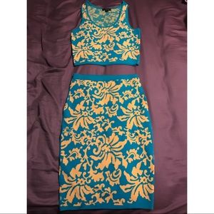 2 piece set skirt and top