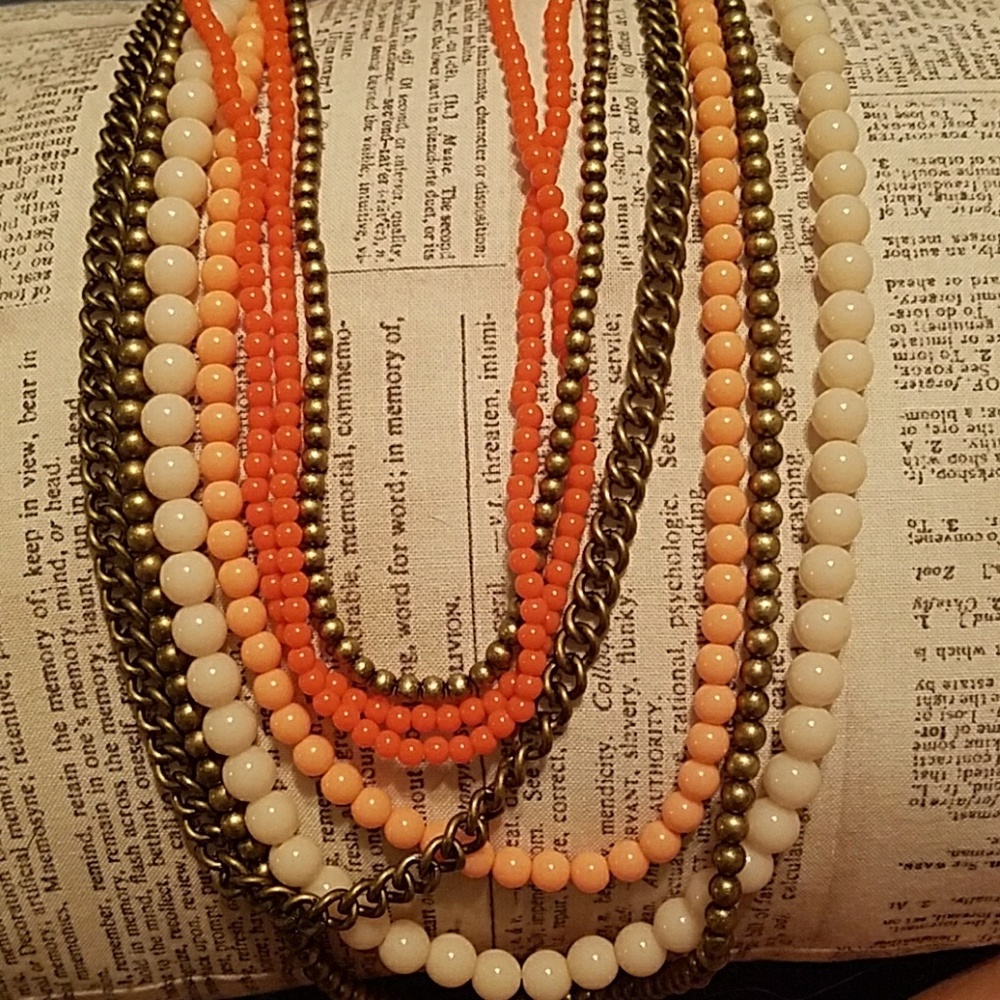 Premier designs Peachy multi-layered necklace