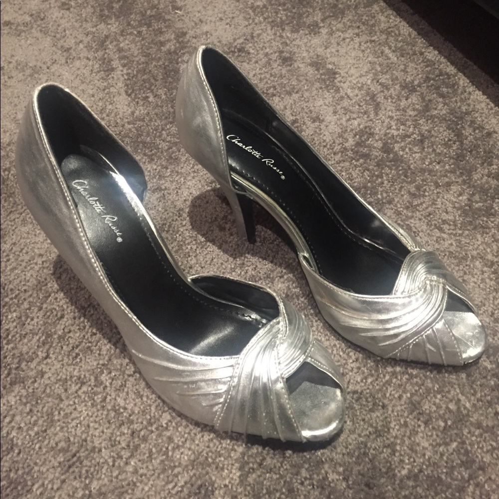 Peep toe heels