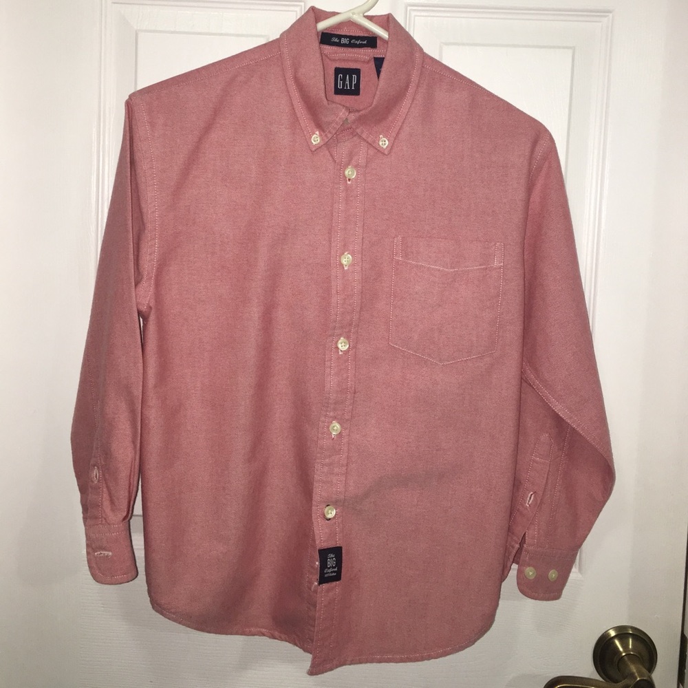 GAP big oxford shirt in heathered red