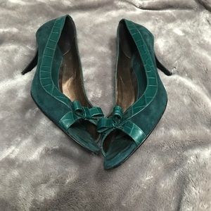 Italian Leather Vintage Heels Size 10